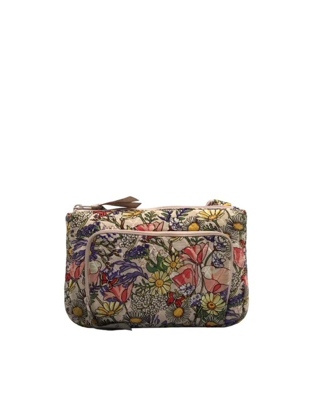 Vera Bradley Pink Coastal Wildflowers Cotton Crossbody
